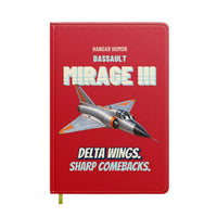 Thumbnail for Dassault Mirage IIIC - Delta wings. Sharp comebacks. design on red notebook