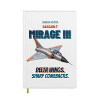 Thumbnail for Dassault Mirage IIIC - Delta wings. Sharp comebacks. design on white notebook