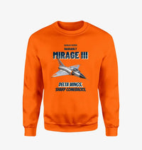 Thumbnail for Dassault Mirage IIIC - Delta wings. Sharp comebacks. design on orange sweatshirt