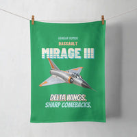 Thumbnail for Dassault Mirage IIIC - Delta wings. Sharp comebacks. design on green towel