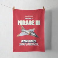 Thumbnail for Dassault Mirage IIIC - Delta wings. Sharp comebacks. design on red towel