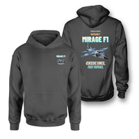 Thumbnail for Dassault Mirage F1C - Classic lines. Fast replies. - Double-Side Hoodie design on dark gray double side hoodie