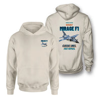 Thumbnail for Dassault Mirage F1C - Classic lines. Fast replies. - Double-Side Hoodie design on khaki double side hoodie