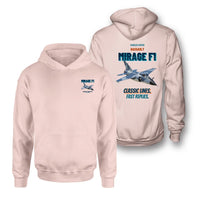 Thumbnail for Dassault Mirage F1C - Classic lines. Fast replies. - Double-Side Hoodie design on pink double side hoodie