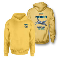 Thumbnail for Dassault Mirage F1C - Classic lines. Fast replies. - Double-Side Hoodie design on yellow double side hoodie