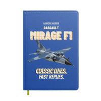 Thumbnail for Dassault Mirage F1C - Classic lines. Fast replies. design on blue notebook