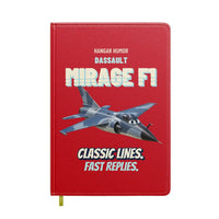 Thumbnail for Dassault Mirage F1C - Classic lines. Fast replies. design on red notebook