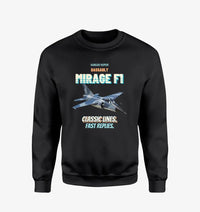 Thumbnail for Dassault Mirage F1C - Classic lines. Fast replies. design on black sweatshirt
