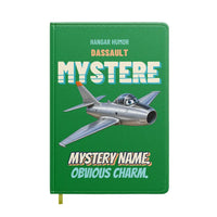 Thumbnail for Dassault Super Mystere B2 - Mystery name. Obvious charm. design on green notebook