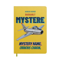 Thumbnail for Dassault Super Mystere B2 - Mystery name. Obvious charm. design on yellow notebook