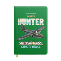 Thumbnail for Hawker Hunter F.6 - Sweeping wings. Smooth things. design on green notebook