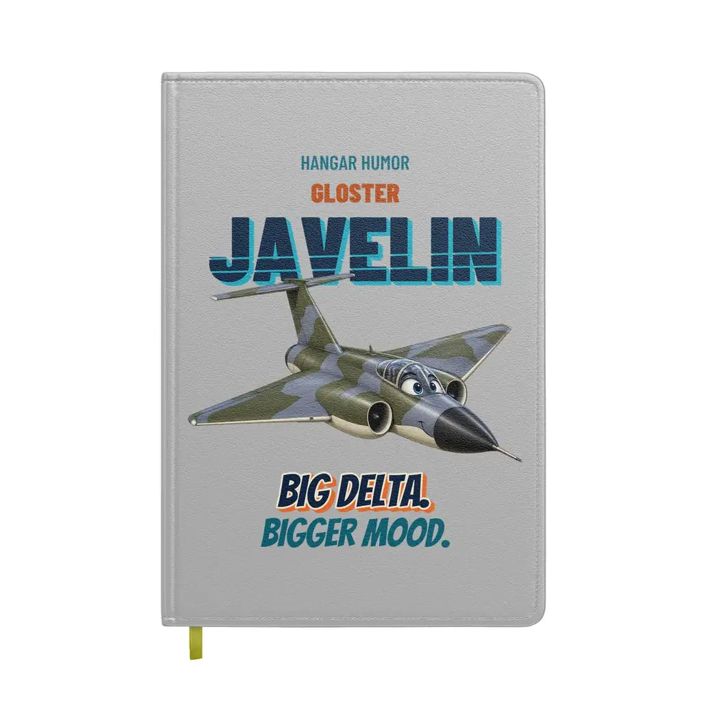 Gloster Javelin FAW.9 - Big delta. Bigger mood. design on light gray notebook