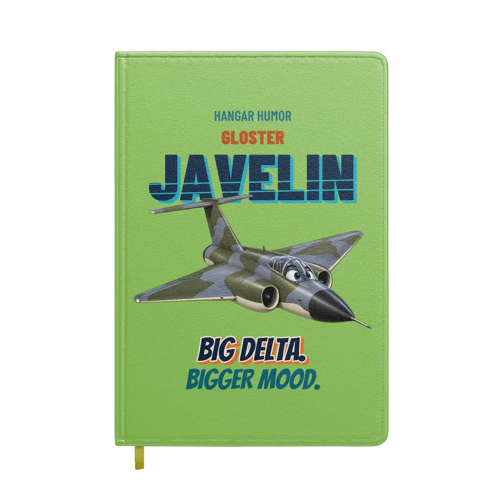 Gloster Javelin FAW.9 - Big delta. Bigger mood. design on light green notebook