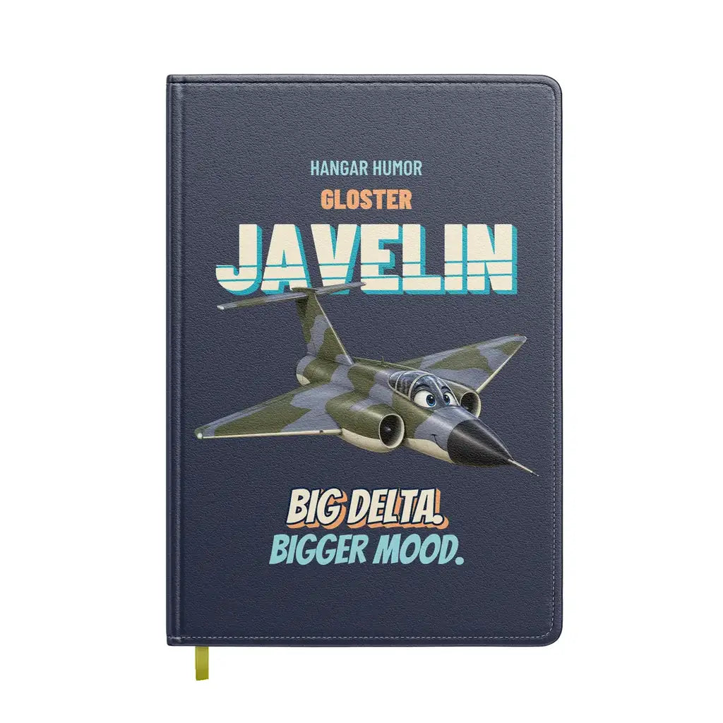 Gloster Javelin FAW.9 - Big delta. Bigger mood. design on navy blue notebook
