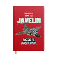 Thumbnail for Gloster Javelin FAW.9 - Big delta. Bigger mood. design on red notebook