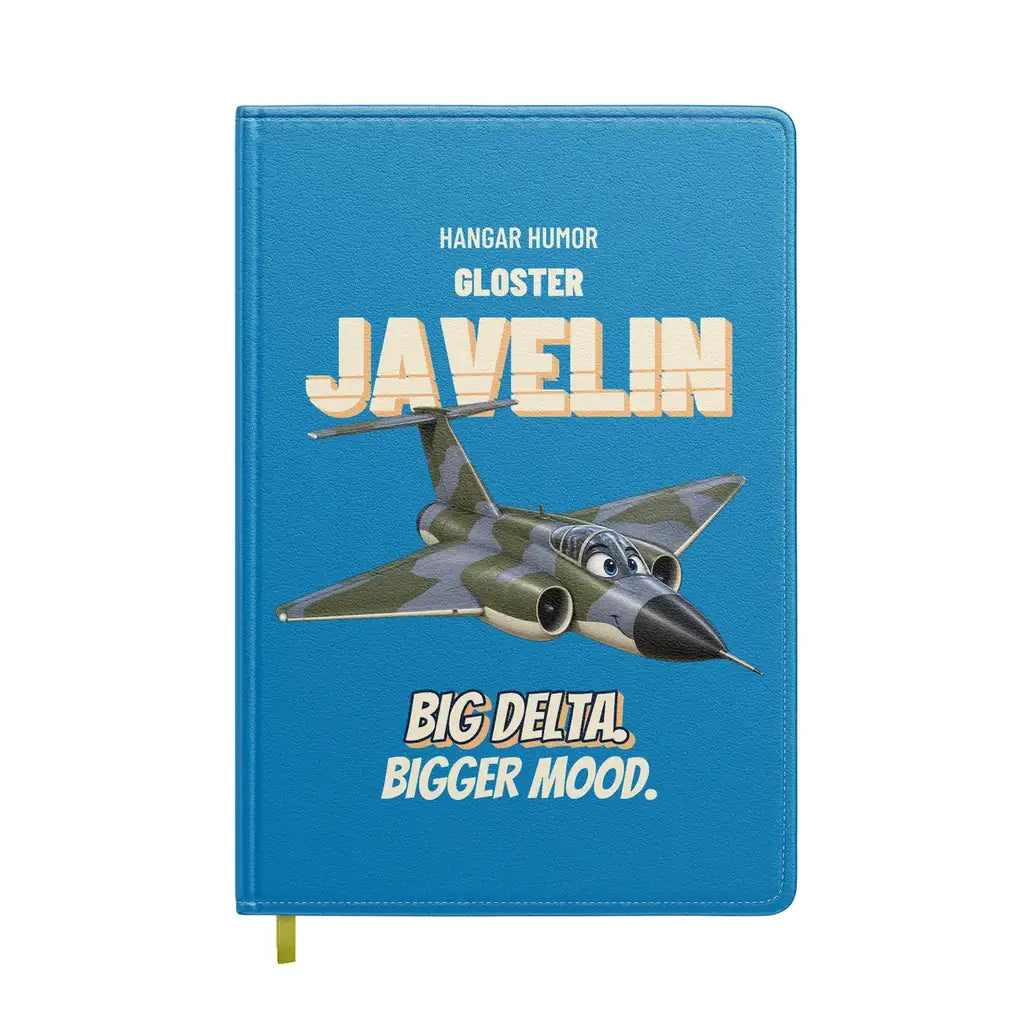 Gloster Javelin FAW.9 - Big delta. Bigger mood. design on turquoise notebook