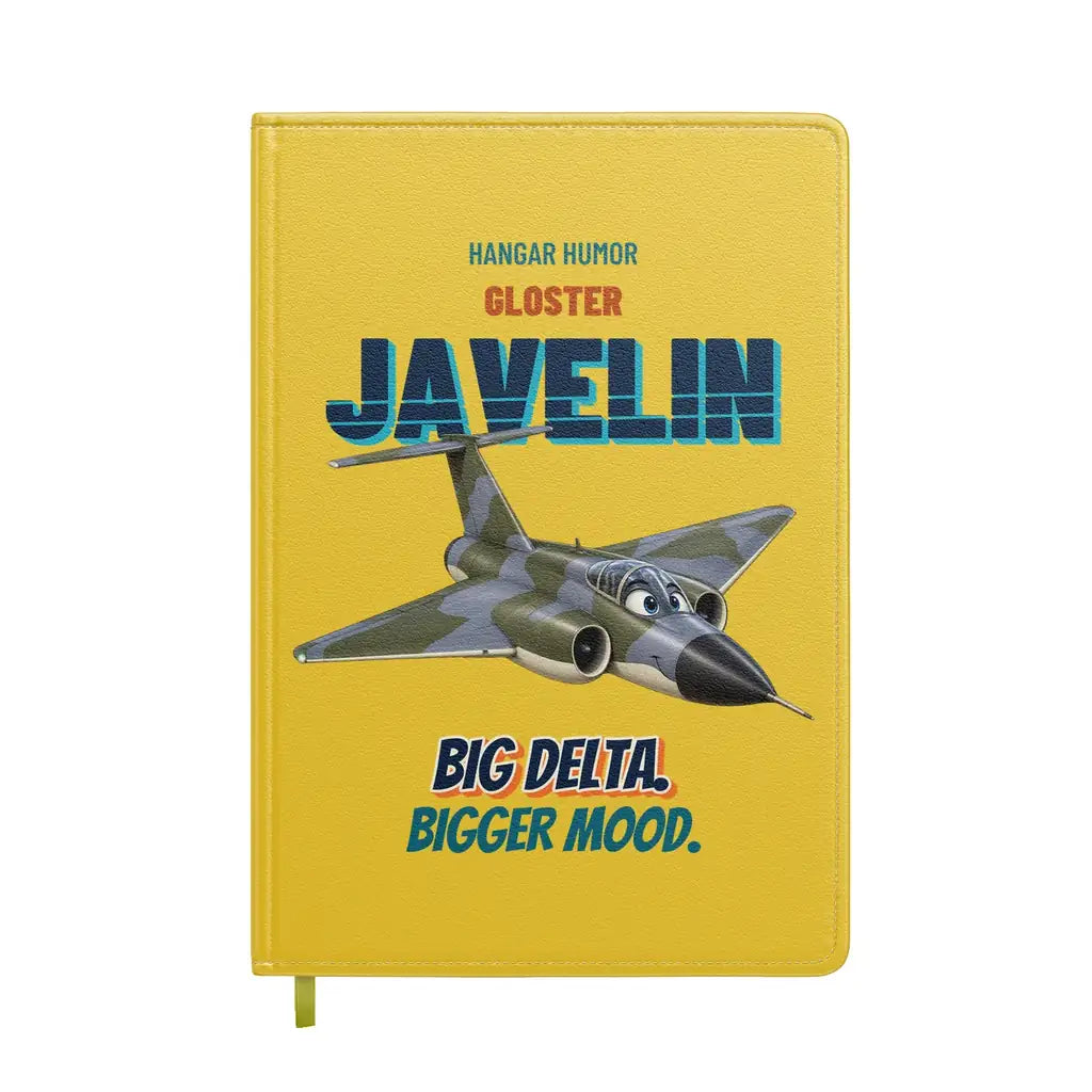 Gloster Javelin FAW.9 - Big delta. Bigger mood. design on yellow notebook