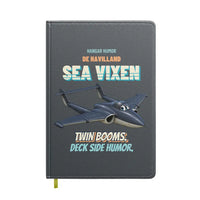 Thumbnail for de Havilland Sea Vixen FAW.2 - Twin booms. Deck side humor. design on gray notebook