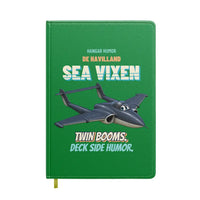 Thumbnail for de Havilland Sea Vixen FAW.2 - Twin booms. Deck side humor. design on green notebook
