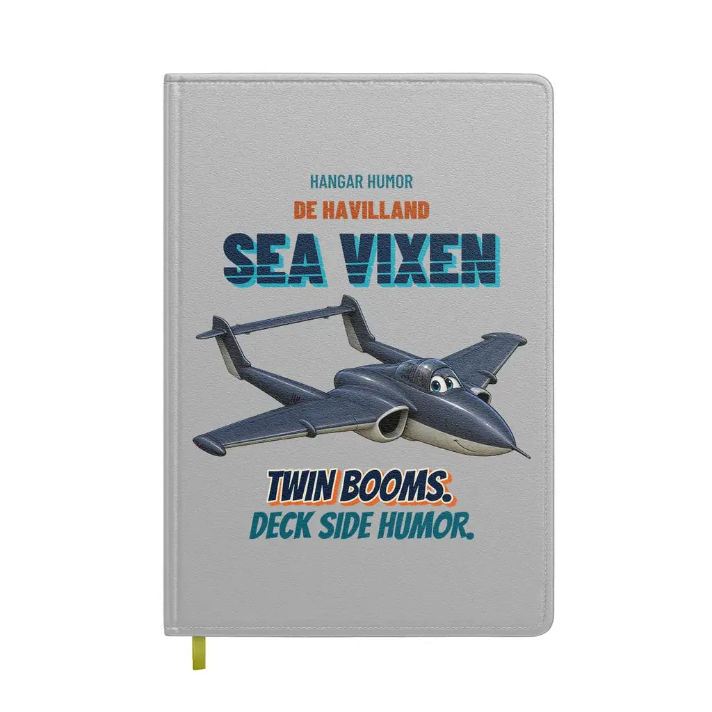 de Havilland Sea Vixen FAW.2 - Twin booms. Deck side humor. design on light gray notebook