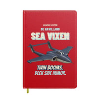 Thumbnail for de Havilland Sea Vixen FAW.2 - Twin booms. Deck side humor. design on red notebook