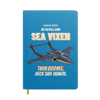 Thumbnail for de Havilland Sea Vixen FAW.2 - Twin booms. Deck side humor. design on turquoise notebook