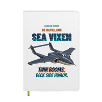 Thumbnail for de Havilland Sea Vixen FAW.2 - Twin booms. Deck side humor. design on white notebook