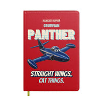 Thumbnail for Grumman F9F-2 Panther - Straight wings. Cat things. design on red notebook