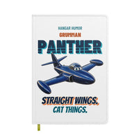 Thumbnail for Grumman F9F-2 Panther - Straight wings. Cat things. design on white notebook