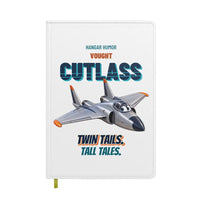 Thumbnail for Vought F7U-3 Cutlass - Twin tails. Tall tales. design on white notebook