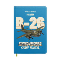 Thumbnail for Martin B-26B Marauder - Round engines. Sharp humor. design on turquoise notebook