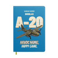Thumbnail for Douglas A-20G Havoc - Havoc name. Happy game. design on turquoise notebook
