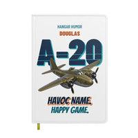 Thumbnail for Douglas A-20G Havoc - Havoc name. Happy game. design on white notebook