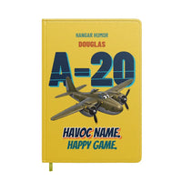Thumbnail for Douglas A-20G Havoc - Havoc name. Happy game. design on yellow notebook