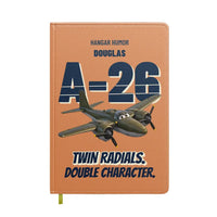 Thumbnail for Douglas A-26B Invader - Twin radials. Double character. design on orange notebook