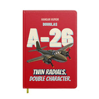 Thumbnail for Douglas A-26B Invader - Twin radials. Double character. design on red notebook