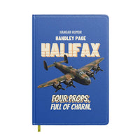Thumbnail for Handley Page Halifax B Mk III - Four props. Full of charm. design on blue notebook