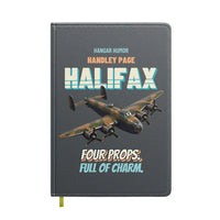 Thumbnail for Handley Page Halifax B Mk III - Four props. Full of charm. design on gray notebook