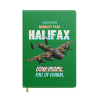 Thumbnail for Handley Page Halifax B Mk III - Four props. Full of charm. design on green notebook