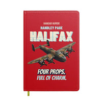 Thumbnail for Handley Page Halifax B Mk III - Four props. Full of charm. design on red notebook
