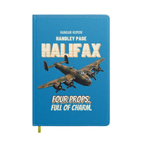 Thumbnail for Handley Page Halifax B Mk III - Four props. Full of charm. design on turquoise notebook