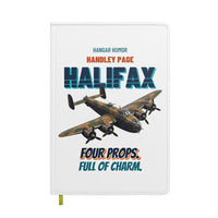 Thumbnail for Handley Page Halifax B Mk III - Four props. Full of charm. design on white notebook