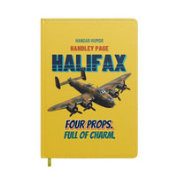 Thumbnail for Handley Page Halifax B Mk III - Four props. Full of charm. design on yellow notebook