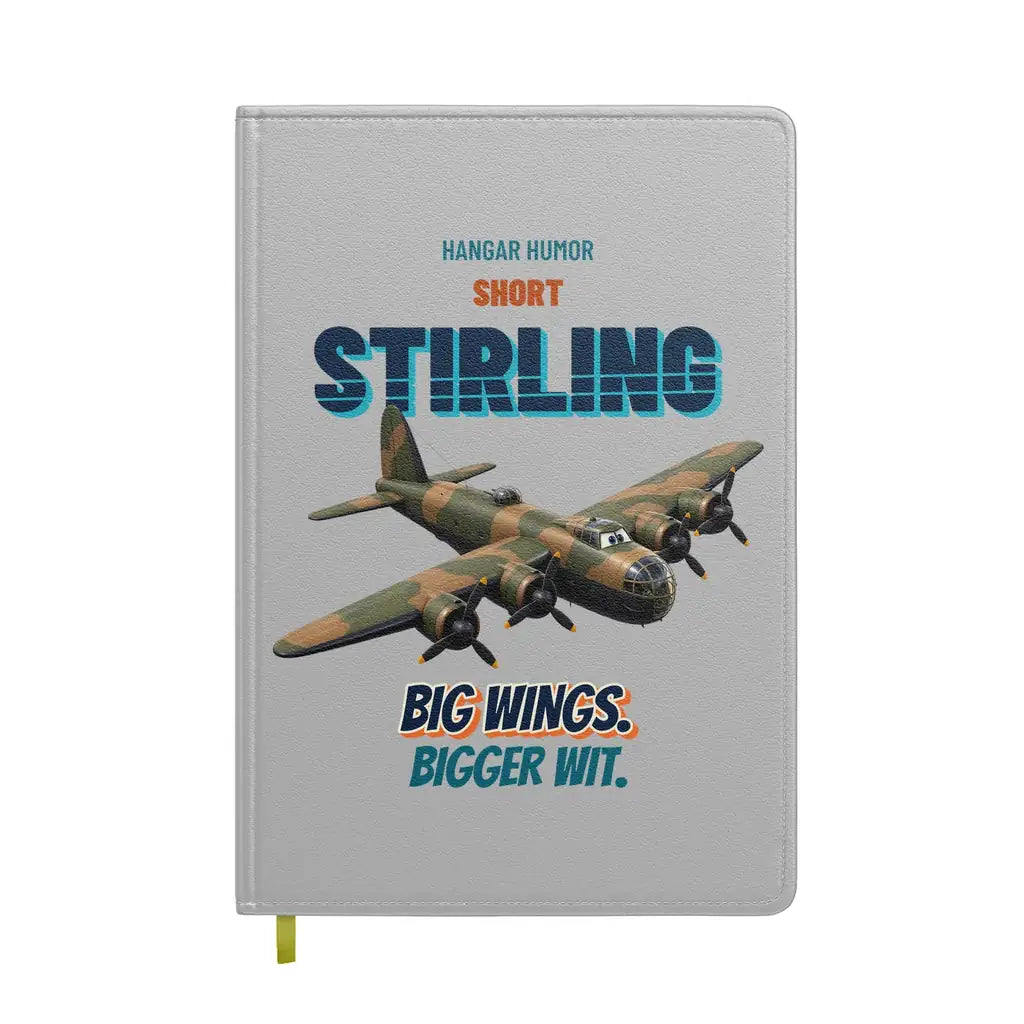 Short Stirling B Mk I - Big wings. Bigger wit. design on light gray notebook