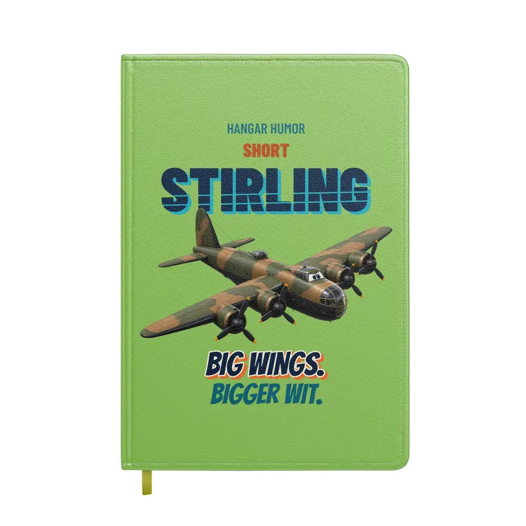 Short Stirling B Mk I - Big wings. Bigger wit. design on light green notebook