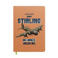 Thumbnail for Short Stirling B Mk I - Big wings. Bigger wit. design on orange notebook
