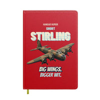 Thumbnail for Short Stirling B Mk I - Big wings. Bigger wit. design on red notebook
