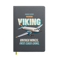 Thumbnail for Vickers Viking 1B - Vintage wings. First class grins. design on gray notebook