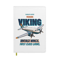 Thumbnail for Vickers Viking 1B - Vintage wings. First class grins. design on white notebook