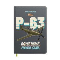 Thumbnail for Bell P-63A Kingcobra - Royal name. Playful game. design on gray notebook